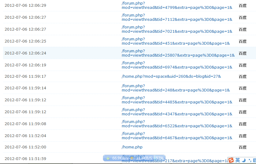 594论坛蜘蛛爬行截图