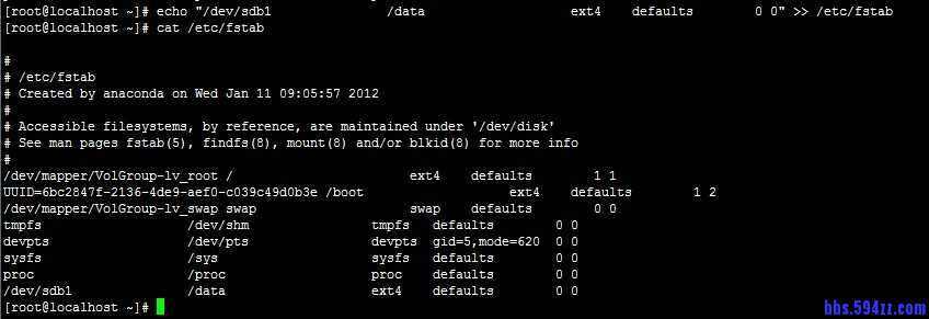 Centos如何挂载硬盘5